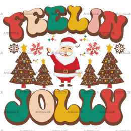 Feelin Jolly-3 DTF Transfer