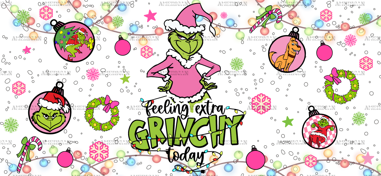 Feeling Extra Grinchy Snowfall UV DTF Transfer