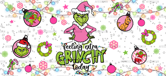 Feeling Extra Grinchy Snowfall UV DTF Transfer