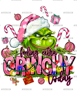 Feeling Extra Grinchy Today-4 DTF Transfer