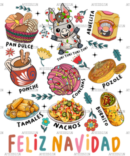 Feliz Navidad Brunch DTF Transfer