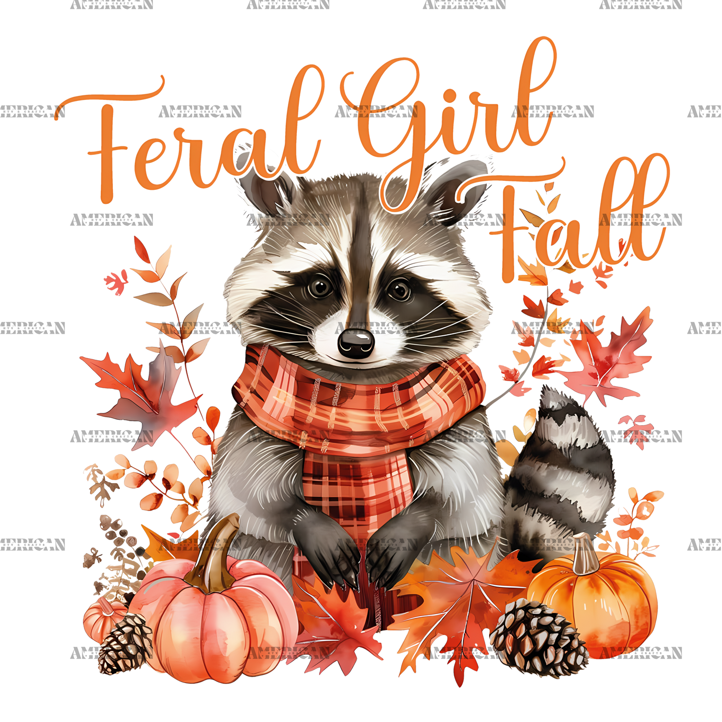 Feral Girl Fall DTF Transfer