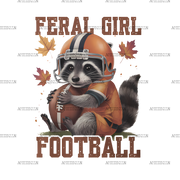 Feral Girl Football-2 DTF Transfer