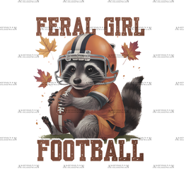 Feral Girl Football-2 DTF Transfer