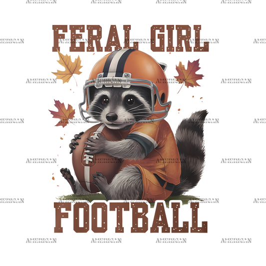 Feral Girl Football-2 DTF Transfer