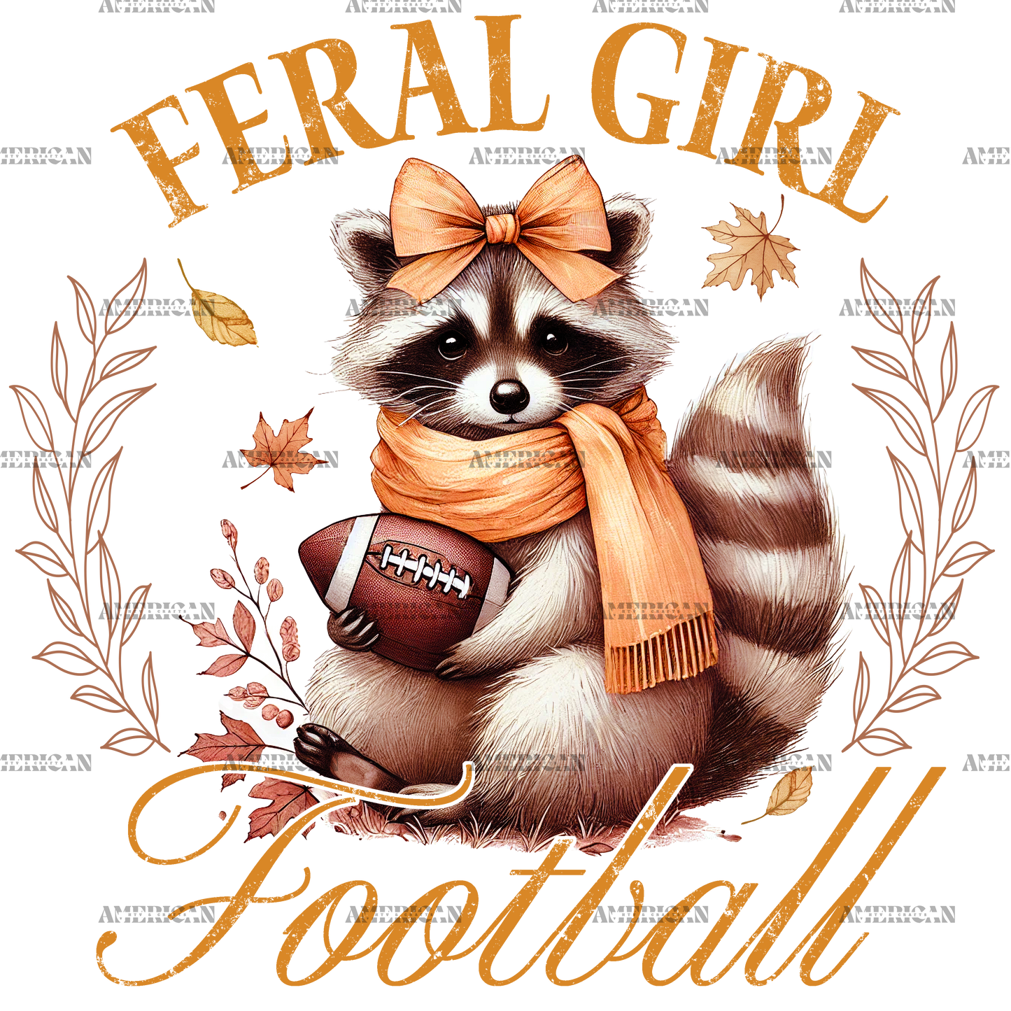 Feral Girl Football-3 DTF Transfer