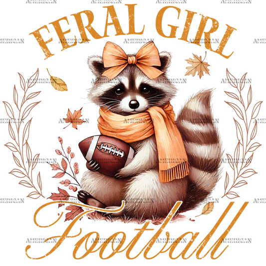 Feral Girl Football-3 DTF Transfer