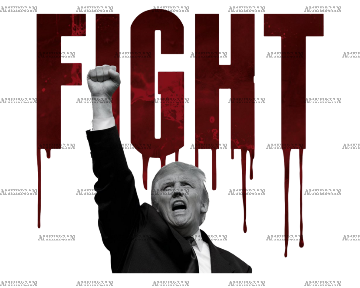 Fight Trump-1 DTF Transfer