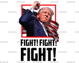 Fight Trump-2 DTF Transfer