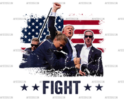 Fight Trump-3 DTF Transfer