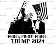 Fight Trump 2024-1 DTF Transfer