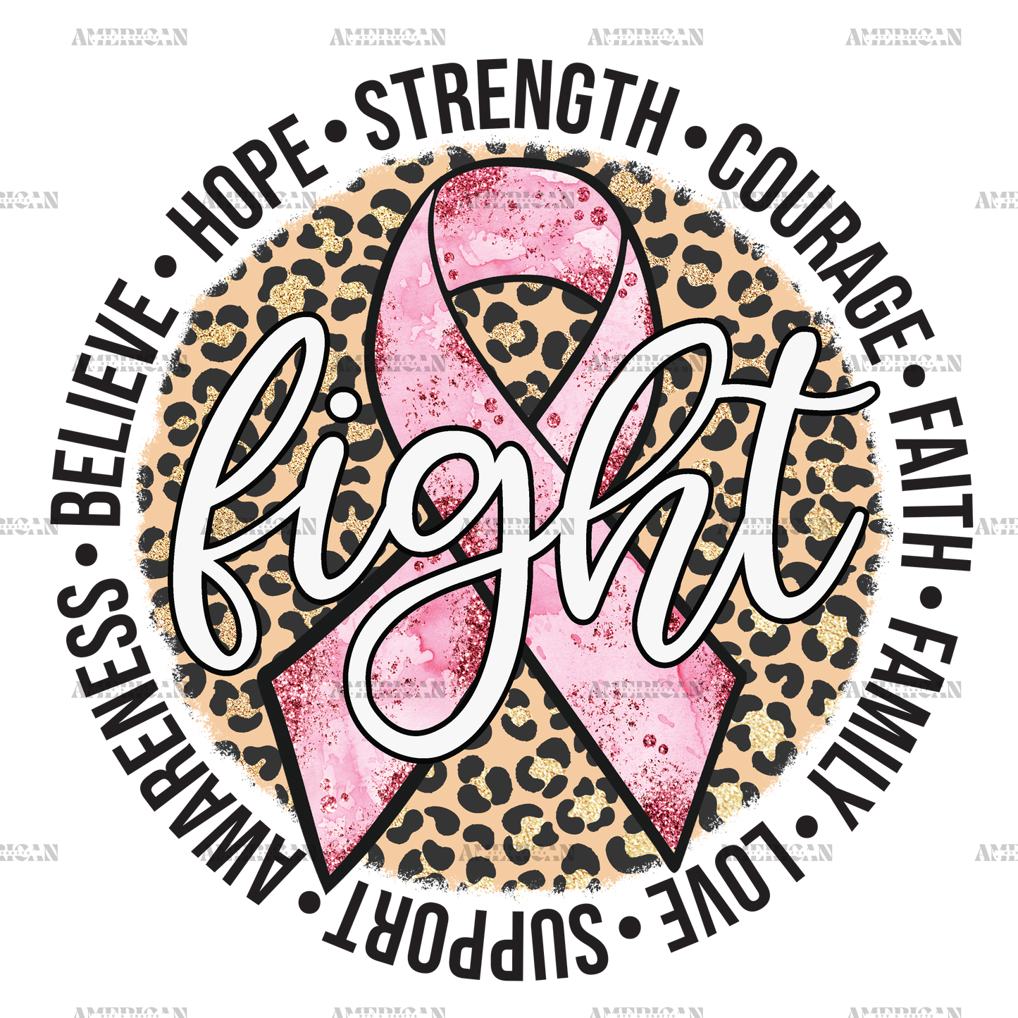 Fight Breast Cancer DTF Transfer