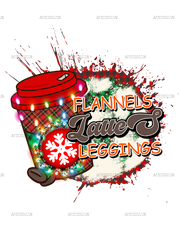 Flannels Lattes Leggings DTF Transfer