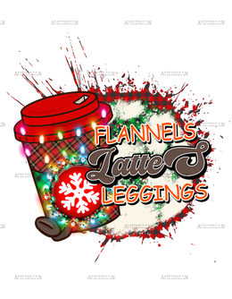 Flannels Lattes Leggings DTF Transfer