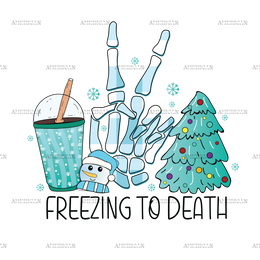 Freezing To Death DTF Transfer