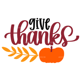 Give Thanks-2 DTF Transfer