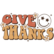 Give Thanks DTF Transfer