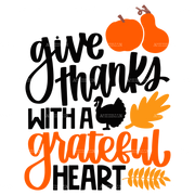 Give Thanks With A Grateful Heart DTF Transfer