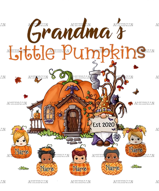 Grandma's Little Pumpkins DTF Transfer