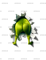 Grinch Booty DTF Transfer