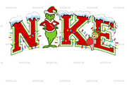 Grinch Christmas Nike DTF Transfer