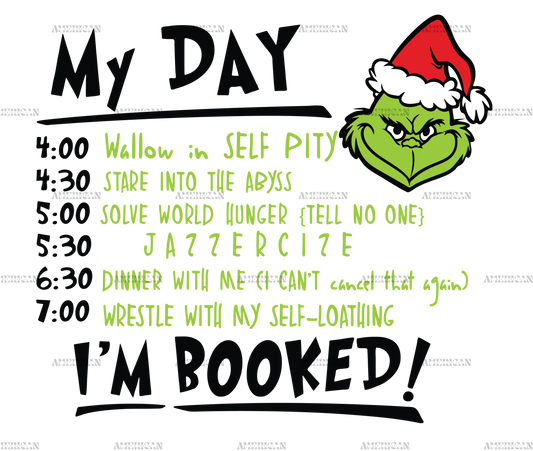 Grinch Day Black DTF Transfer