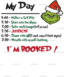Grinch Day Red DTF Transfer