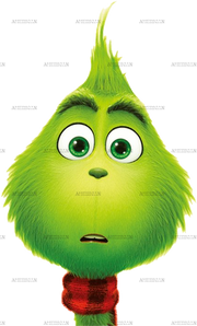 Grinch Face DTF Transfer
