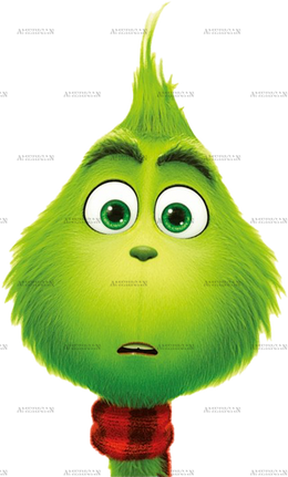 Grinch Face DTF Transfer