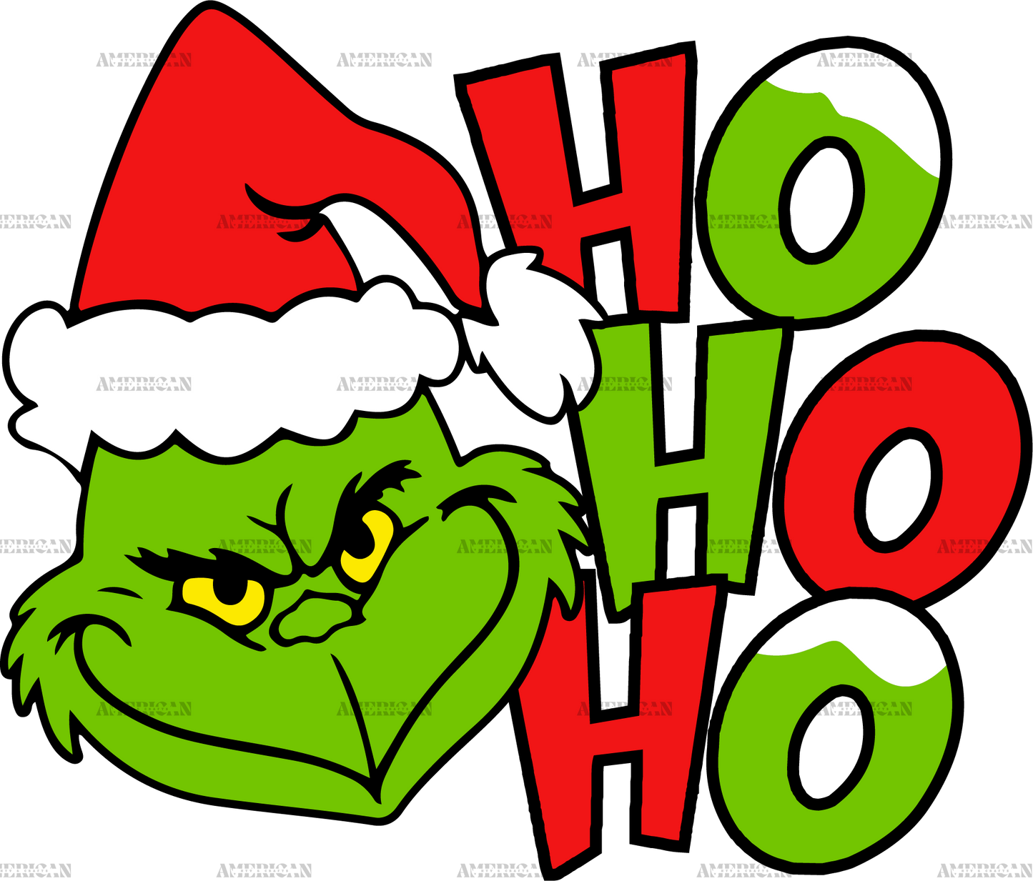 Grinch HoHoHo DTF Transfer