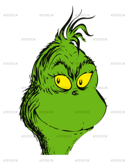 Grinch Is Watching DTF Transfer