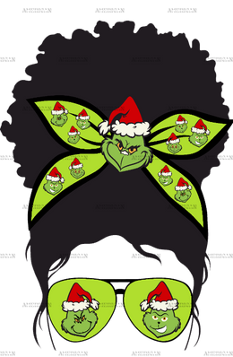 Grinch Mom DTF Transfer