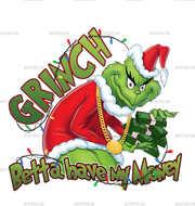 Grinch Money DTF Transfer