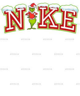 Grinch Snow Nike DTF Transfer