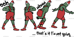 Grinch Thats It Im Not Going Red DTF Transfer