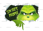 Grinch Six Feet People DTF Transfer