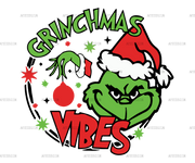 Grinchmas Vibes Red DTF Transfer