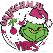 Grinchmas Vibes Texture DTF Transfer