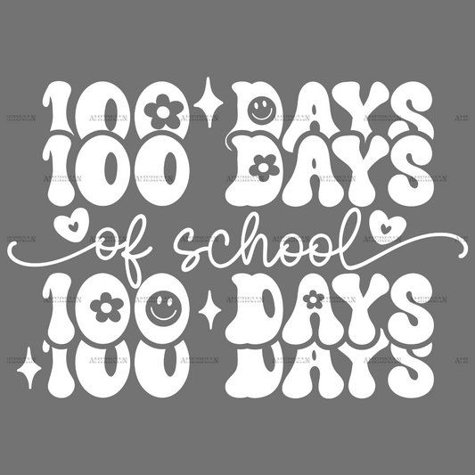 Groovy 100 Days Of School-5 DTF Transfer