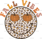 Grunge Fall Vibes Smiley DTF Transfer
