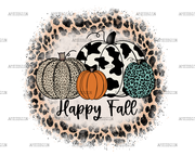 Happy Fall Leopard DTF Transfer