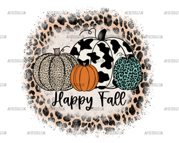 Happy Fall Leopard DTF Transfer