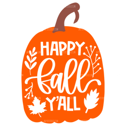 Happy Fall Y'all DTF Transfer