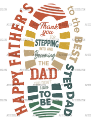 Happy Father's Day Footstep DTF Transfer