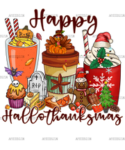 Happy Hallothanksmas-1 DTF Transfer