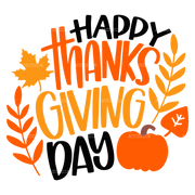 Happy Thanks Giving Day-2 DTF Transfer