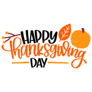 Happy Thanks Giving Day-3 DTF Transfer