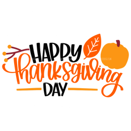 Happy Thanks Giving Day-3 DTF Transfer