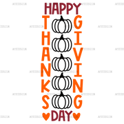 Happy Thanksgiving Day DTF Transfer