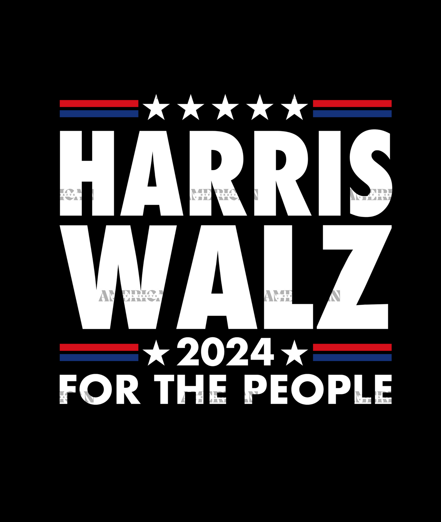 Harris Walz For The People DTF Transfer